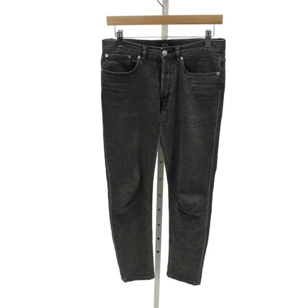 A.P.C. Mens Gray Slim Jeans Cotton Size 28